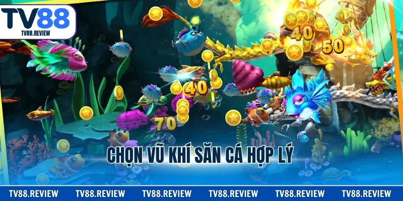 Chọn vũ khí săn cá hợp lý