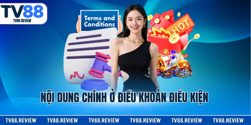 Nội dung chính ở điều khoản điều kiện